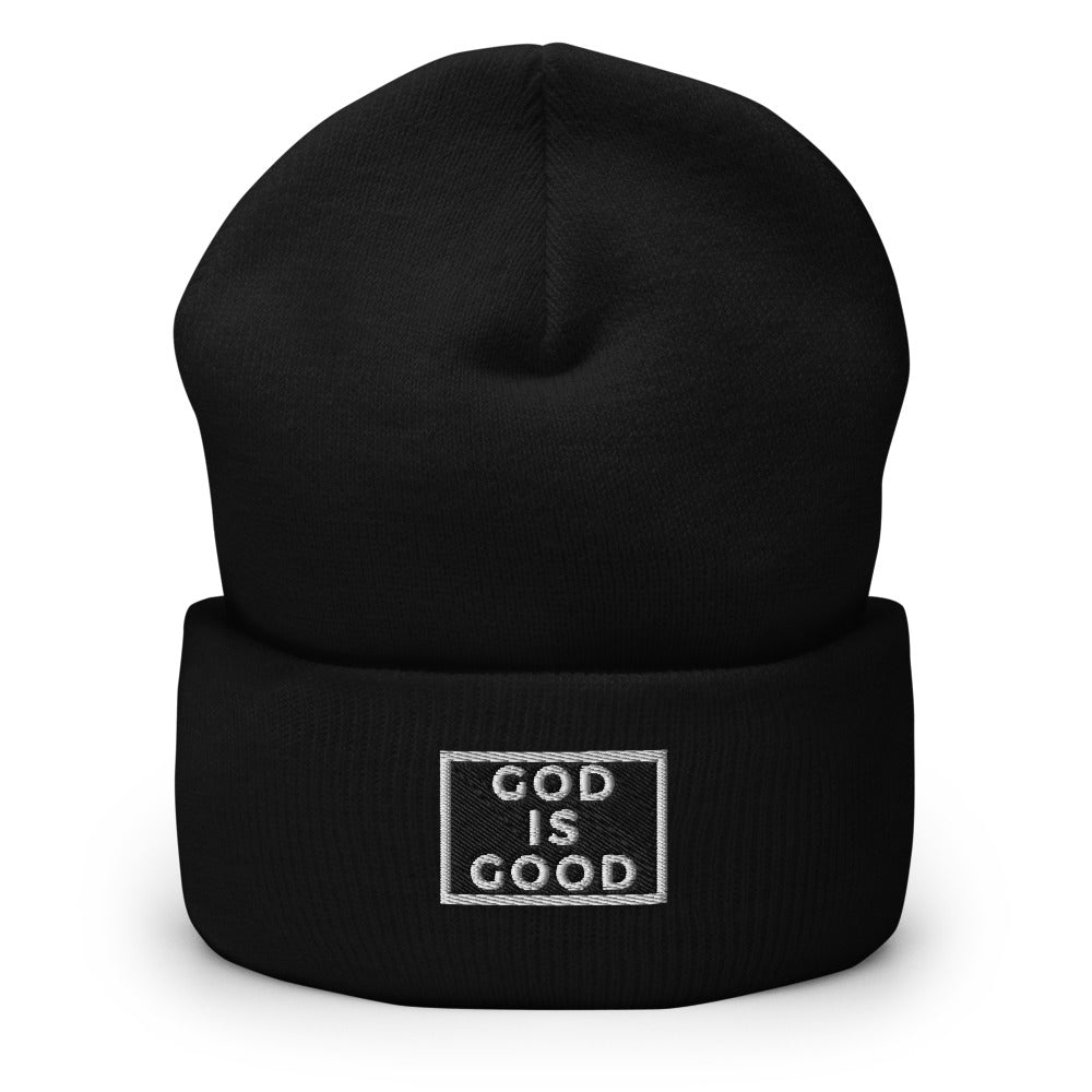 God is Good Black Beanie – The Fresh Kings Apparel LLC display picture 3