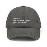 Faith Distressed Cap - The Fresh Kings Apparel LLC