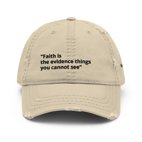 Faith Light Distressed Cap - The Fresh Kings Apparel LLC