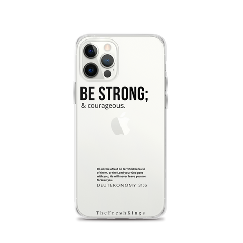 Black Be Strong iPhone Case - The Fresh Kings Apparel LLC
