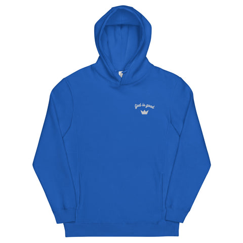 God is Good Blue Hoodie - The Fresh Kings Apparel LLC