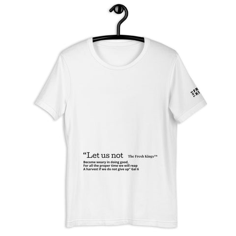 Let us not white T-Shirt - The Fresh Kings Apparel LLC